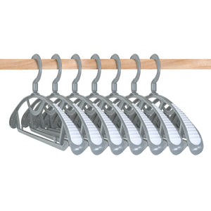 OLG No Bump Hangers – Slip-Resistant, 360° Swivel, Wardrobe-Friendly Design