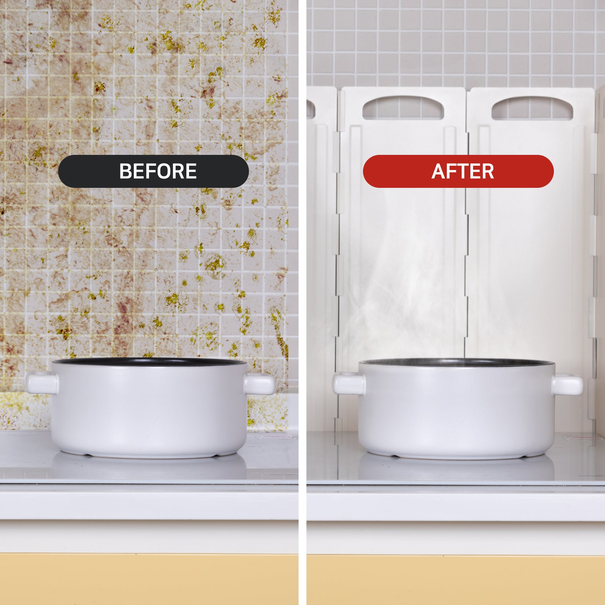 OLG Splatter Guard – Foldable Stove Shield for Mess-Free Cooking